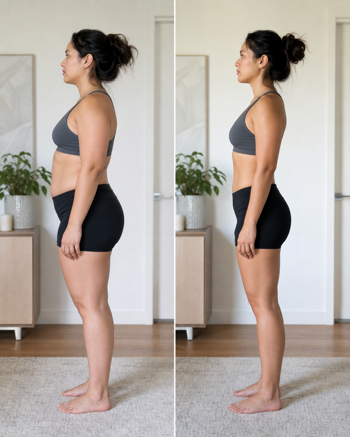 SameFrame before and after photo alignment example